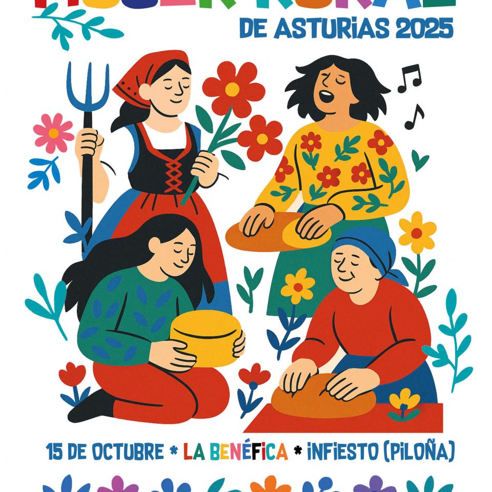 cartel mujer rural de asturias 2025