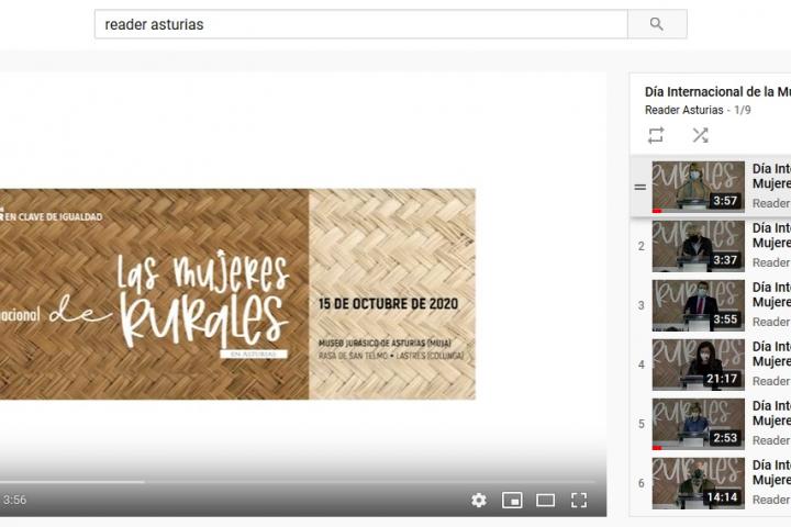 Disponibles en Youtube las intervenciones del Día Internacional de las Mujeres Rurales